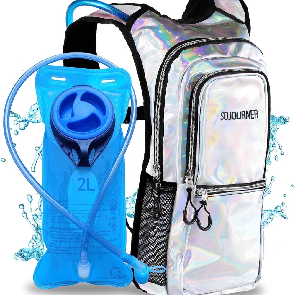 NEW Sojourner holographic blue - 2L Hydration backpack